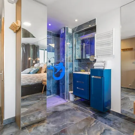 公寓 Sea Life Heliopolis Seafront In The Cap Dagde Naturist Village 阿格德